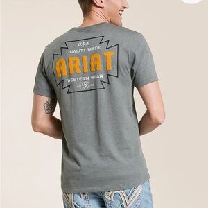Ariat Southwest Cross Badge T-Shirt gray Logi size XL